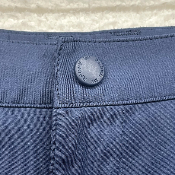 Rhone Commuter Shorts Mens 34 Blue Chino Performance Preppy Golf Stretch Casual - Picture 4 of 13